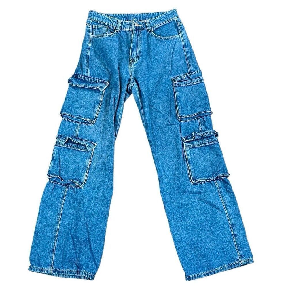 Women’s Pocket Cargo Denim Jeans Small